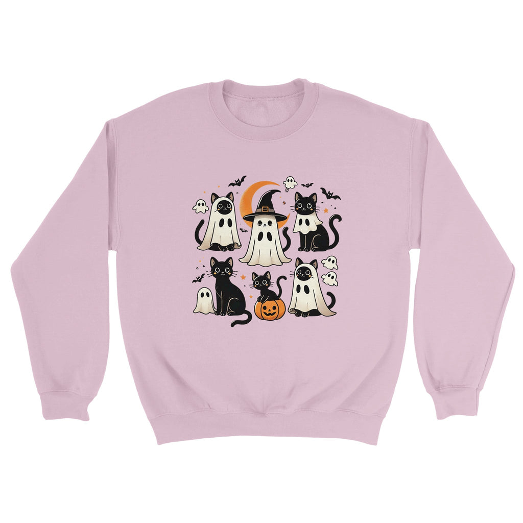 Cats Ghost Costumes Classic Unisex Crewneck Sweatshirt - DazeRoom