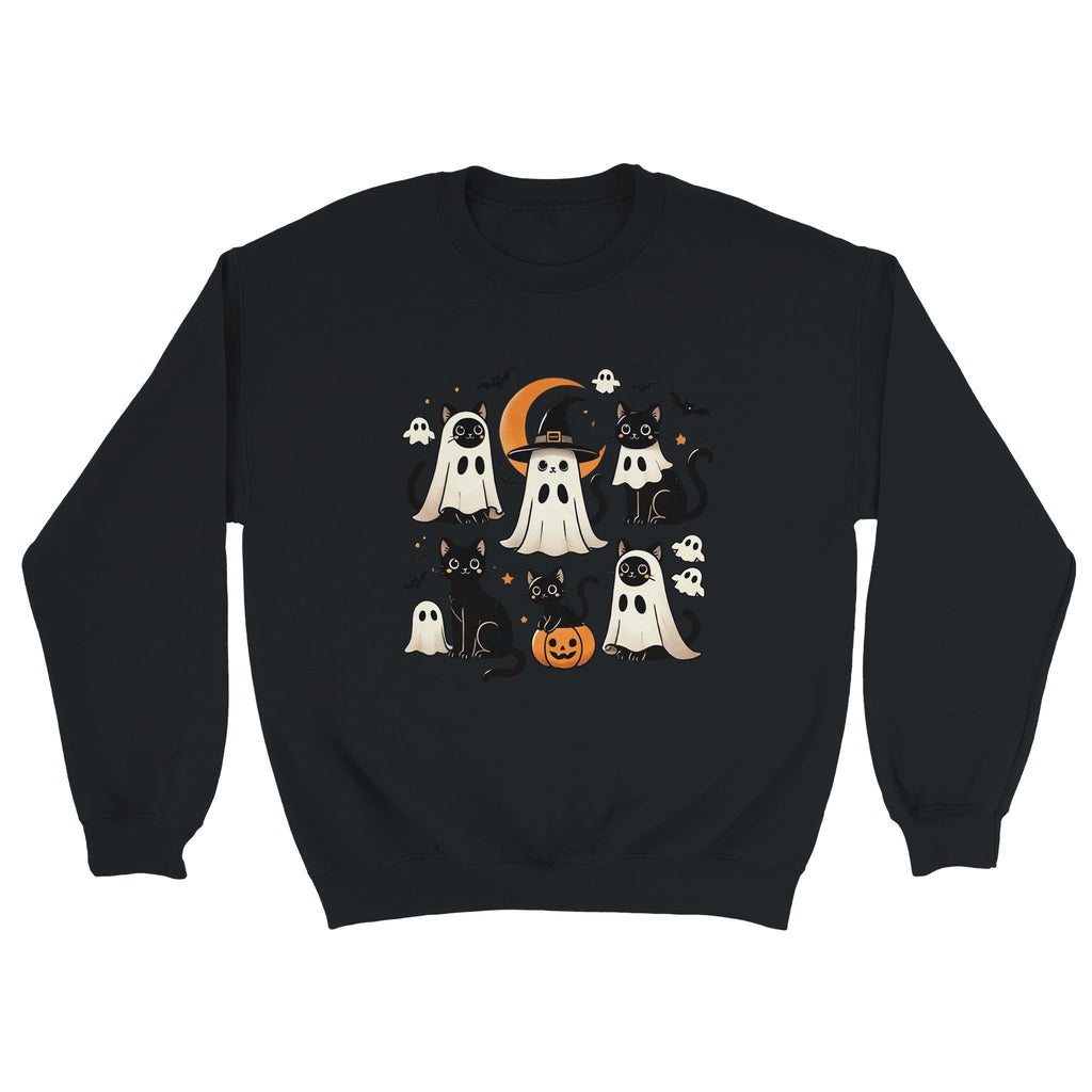 Cats Ghost Costumes Classic Unisex Crewneck Sweatshirt - DazeRoom