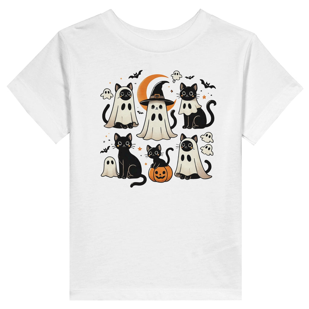 Cats Ghost Costumes Toddler Staple T-Shirt - DazeRoom