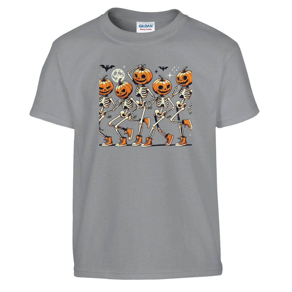 Dancing Pumpkin Heads Classic Kids Crewneck T-shirt - DazeRoom