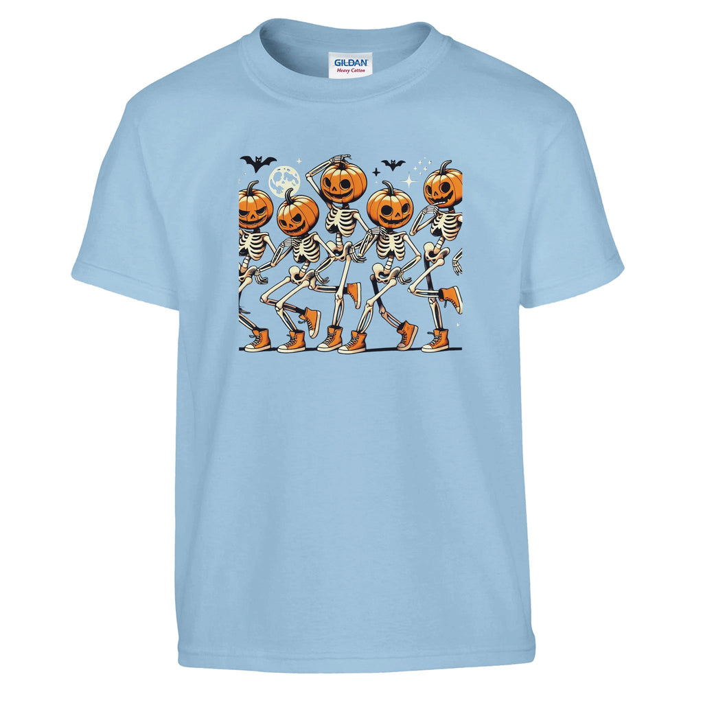 Dancing Pumpkin Heads Classic Kids Crewneck T-shirt - DazeRoom