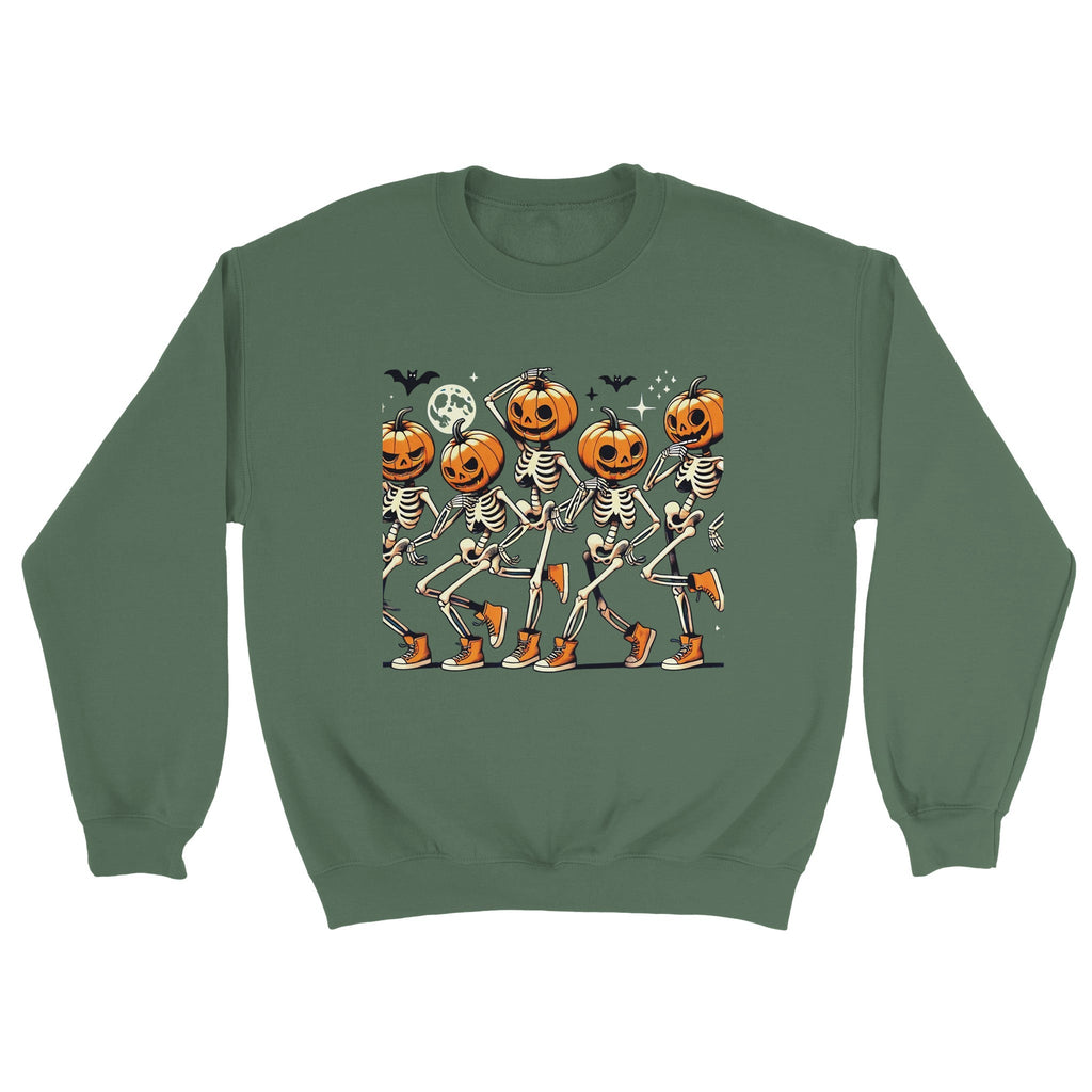 Dancing Pumpkin Heads Classic Unisex Crewneck Sweatshirt - DazeRoom