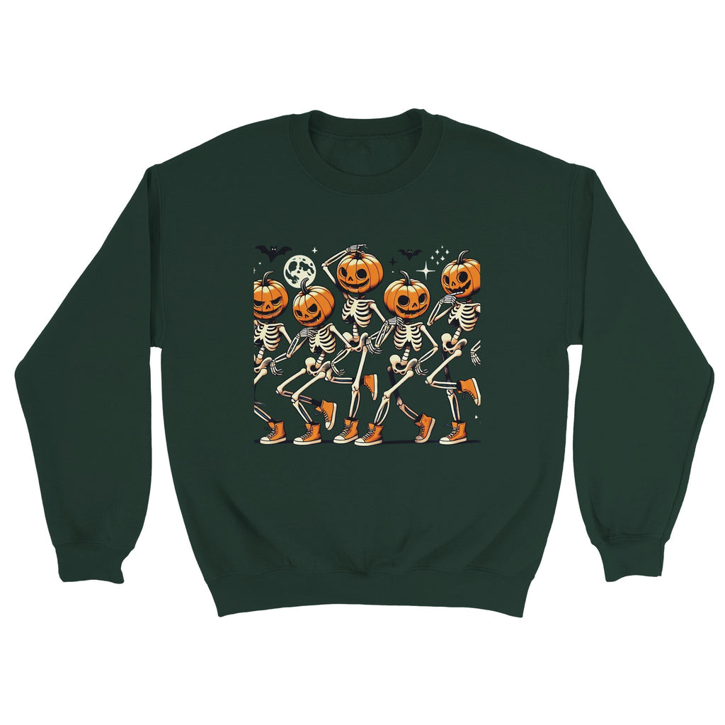 Dancing Pumpkin Heads Classic Unisex Crewneck Sweatshirt - DazeRoom