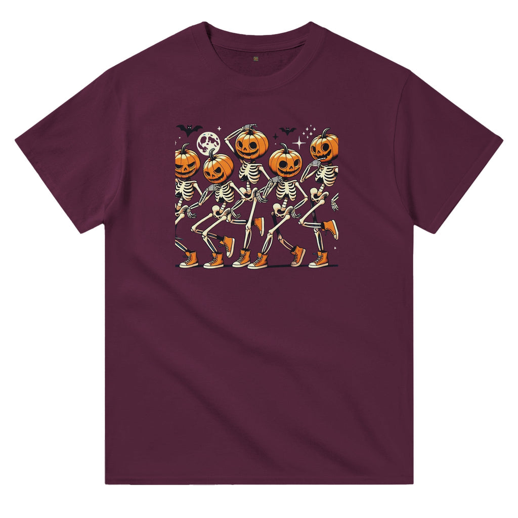 Dancing Pumpkin Heads Heavyweight Unisex Crewneck T-shirt - DazeRoom