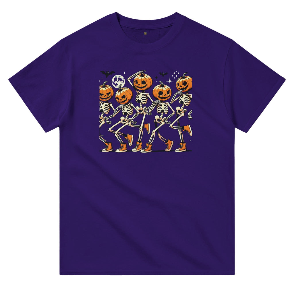 Dancing Pumpkin Heads Heavyweight Unisex Crewneck T-shirt - DazeRoom