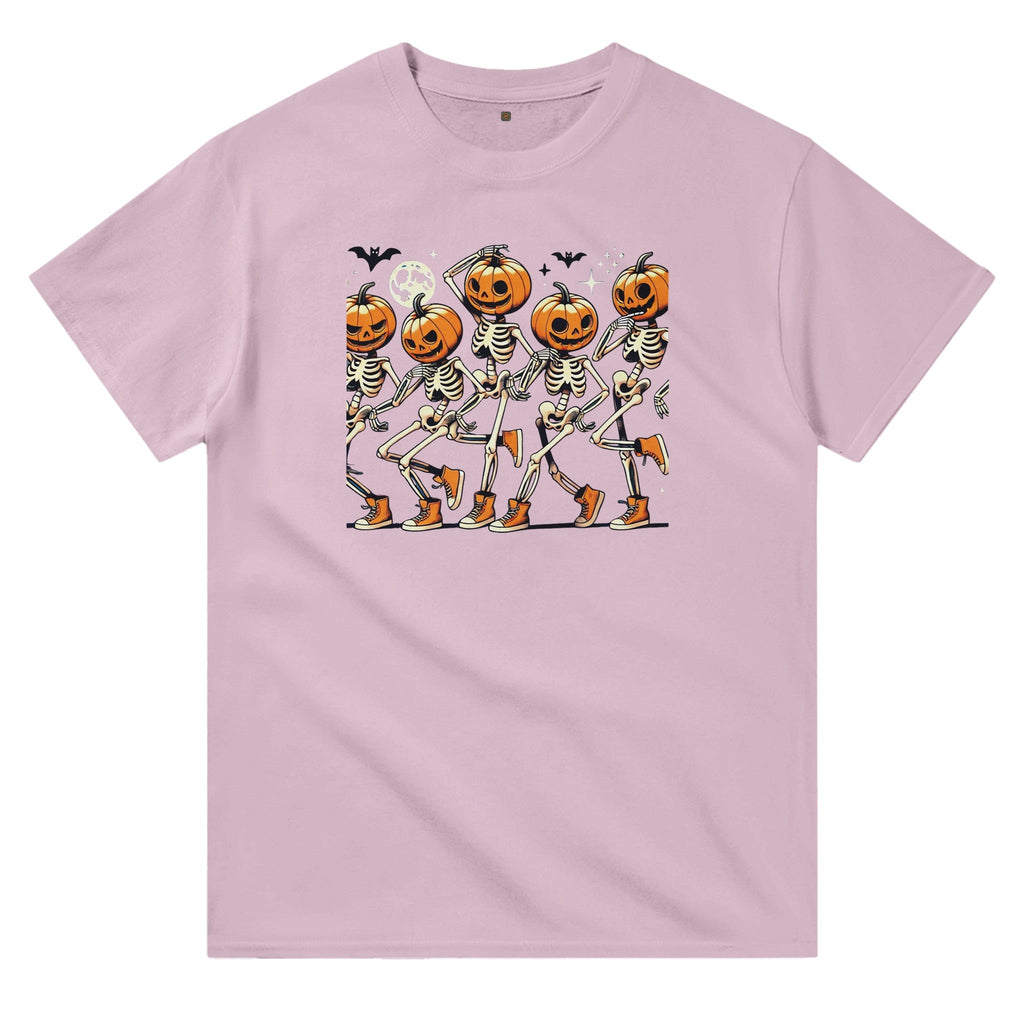 Dancing Pumpkin Heads Heavyweight Unisex Crewneck T-shirt - DazeRoom