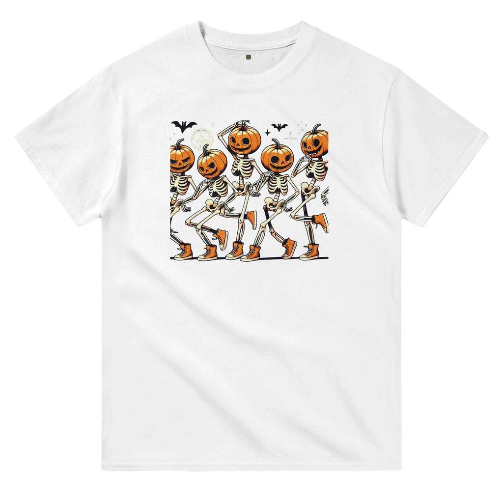 Dancing Pumpkin Heads Heavyweight Unisex Crewneck T-shirt - DazeRoom