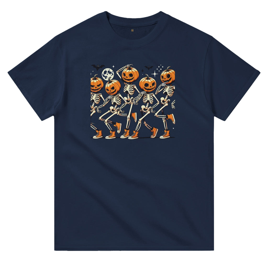 Dancing Pumpkin Heads Heavyweight Unisex Crewneck T-shirt - DazeRoom