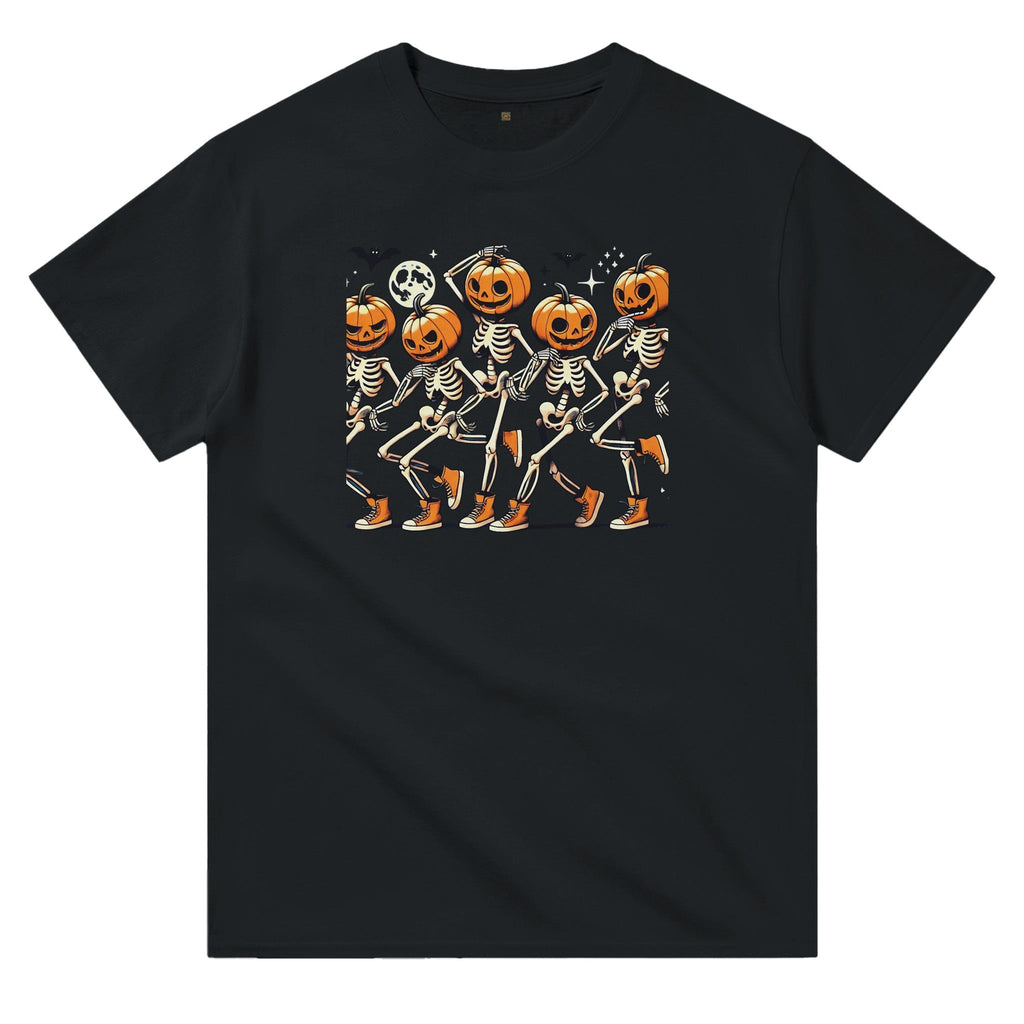 Dancing Pumpkin Heads Heavyweight Unisex Crewneck T-shirt - DazeRoom