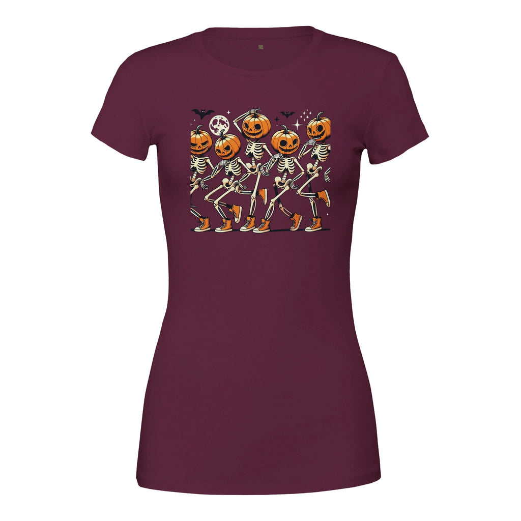 Dancing Pumpkin Heads Premium Women's Crewneck T-shirt - DazeRoom