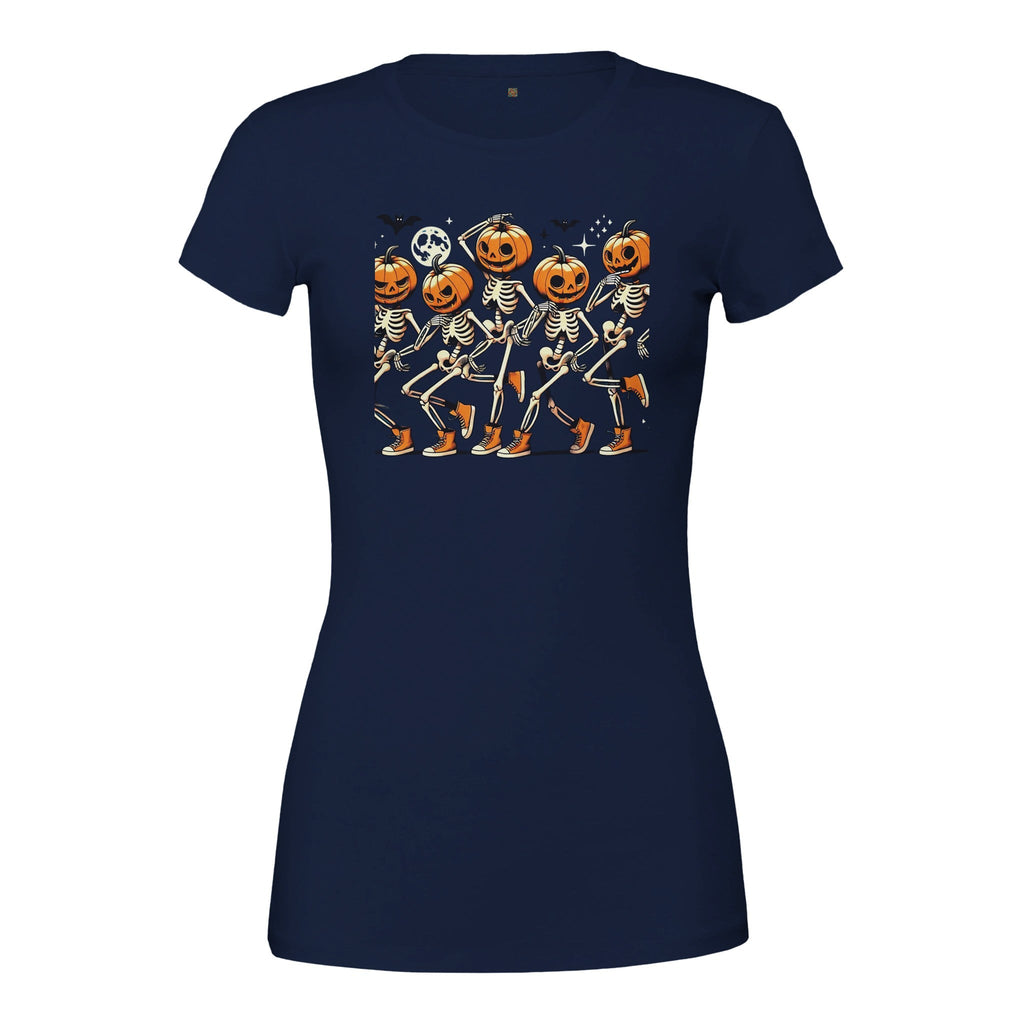 Dancing Pumpkin Heads Premium Women's Crewneck T-shirt - DazeRoom