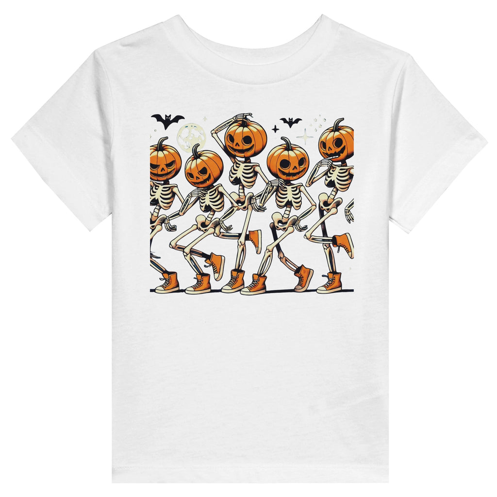 Dancing Pumpkin Heads Toddler Staple T-Shirt - DazeRoom