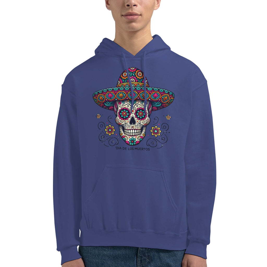 Dia De Los Muertos Sombrero Men's Classic Pullover Hoodie | Gildan® 18500 - DazeRoom