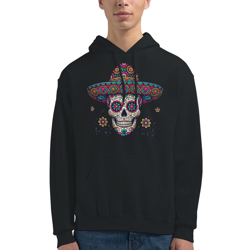 Dia De Los Muertos Sombrero Men's Classic Pullover Hoodie | Gildan® 18500 - DazeRoom