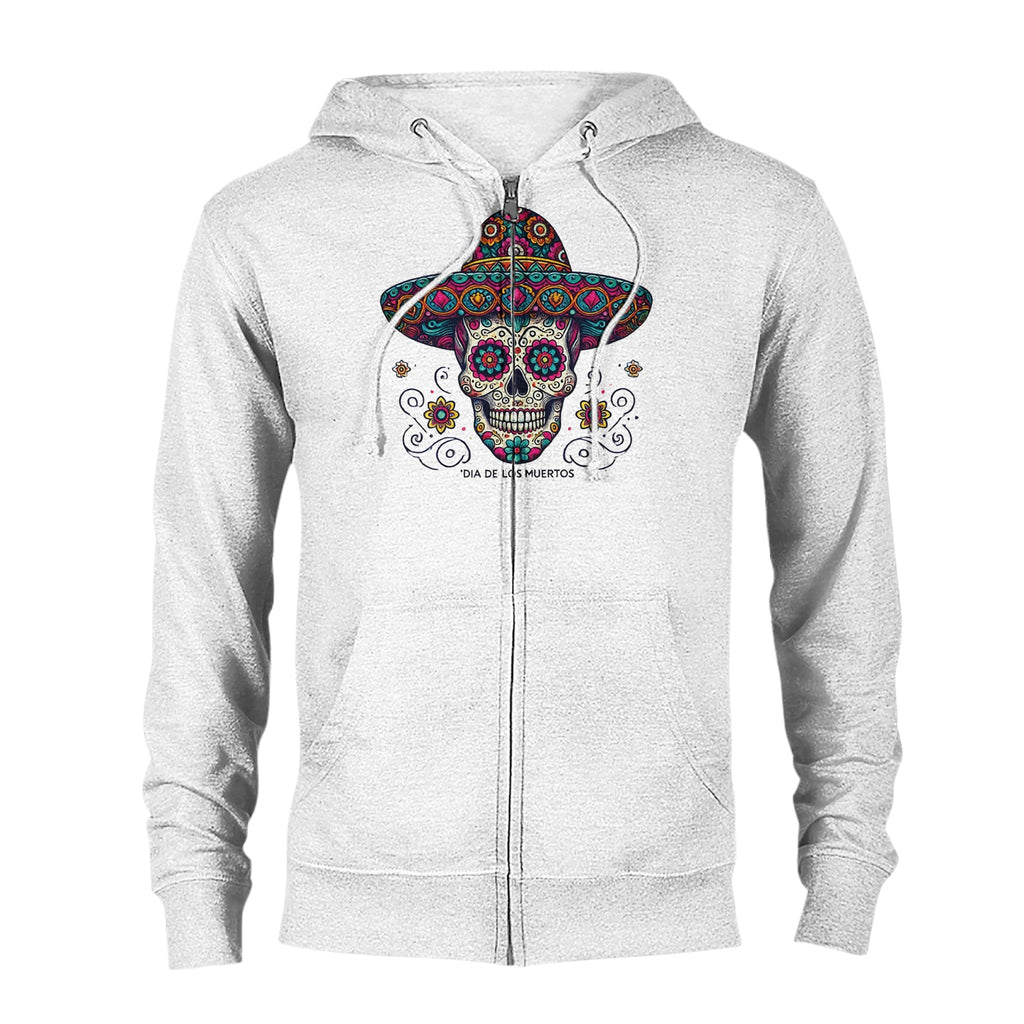 Dia De Los Muertos Sombrero Men's Classic Zip Hoodie - DazeRoom