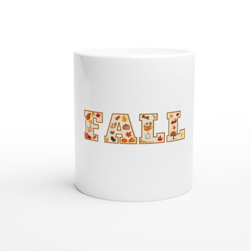 Fall White 11oz Ceramic Mug - DazeRoom