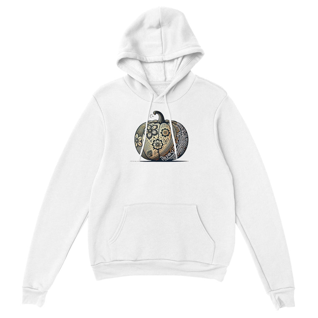 Floral Pumpkin Classic Unisex Pullover Hoodie - DazeRoom