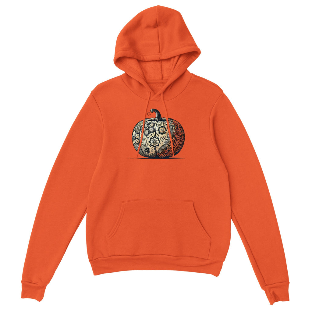 Floral Pumpkin Classic Unisex Pullover Hoodie - DazeRoom