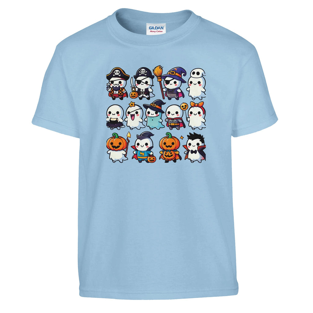 Ghost Halloween Costumes Classic Kids Crewneck T-shirt - DazeRoom