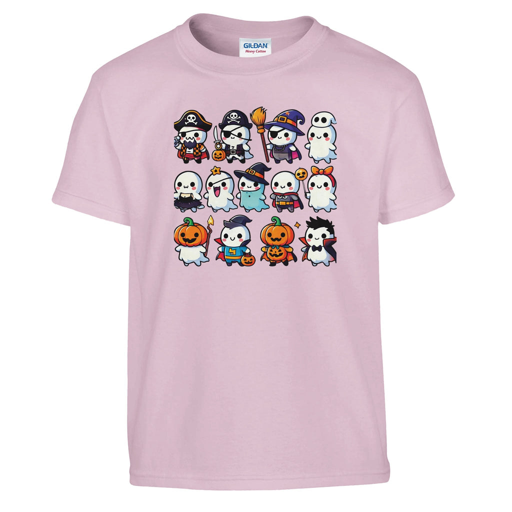 Ghost Halloween Costumes Classic Kids Crewneck T-shirt - DazeRoom