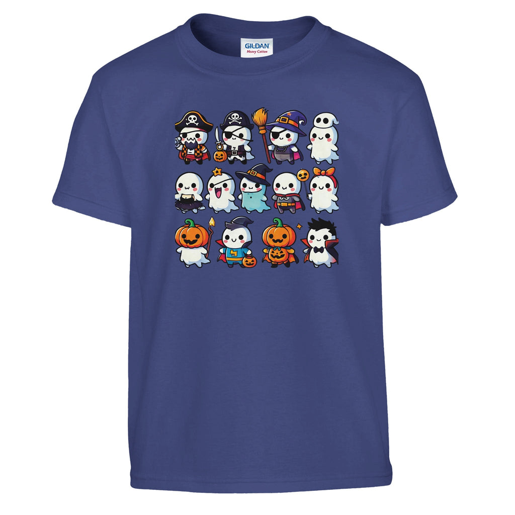 Ghost Halloween Costumes Classic Kids Crewneck T-shirt - DazeRoom