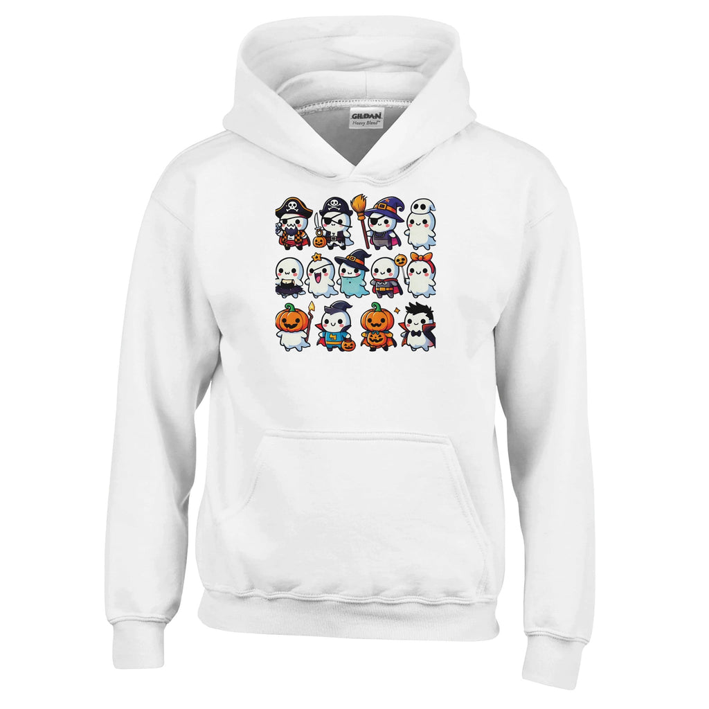 Ghost Halloween Costumes Classic Kids Pullover Hoodie - DazeRoom