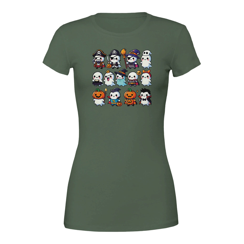 Ghost Halloween Costumes Premium Women's Crewneck T-shirt - DazeRoom