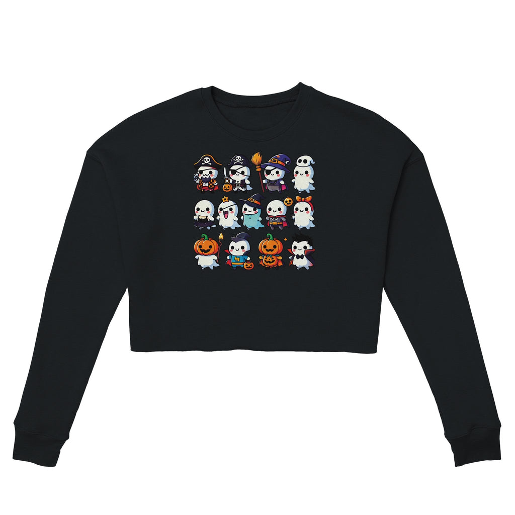 Ghost Halloween Costumes Women's Cropped Sweatshirt - DazeRoom