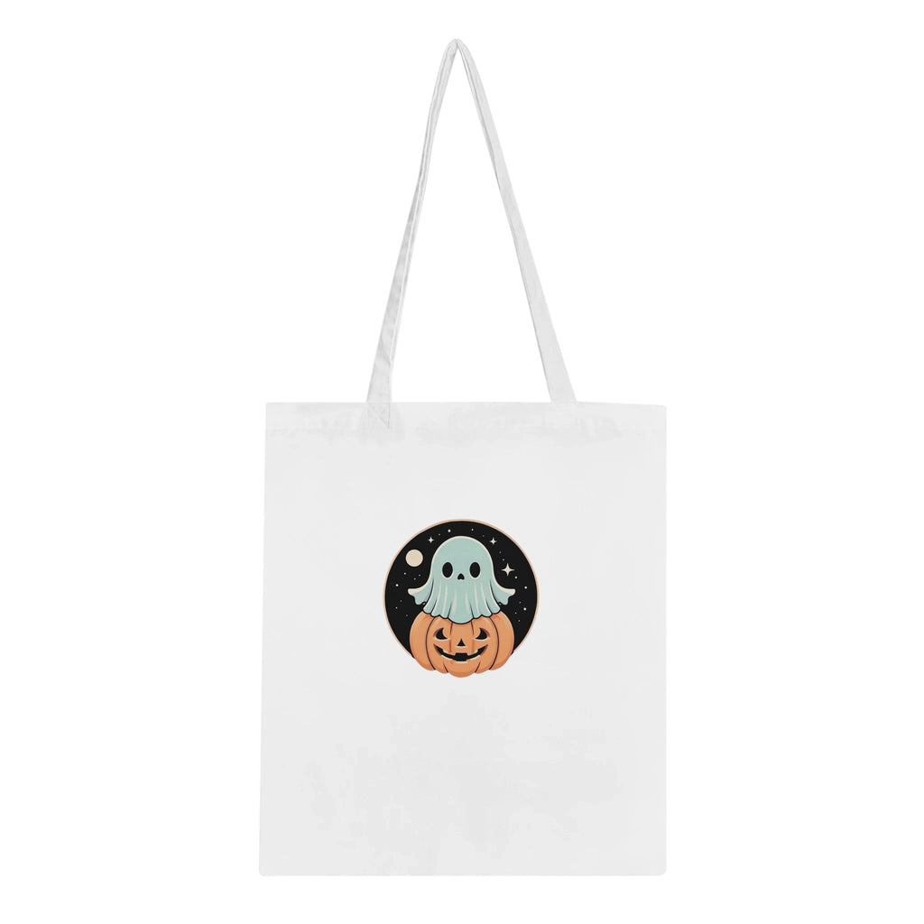 Ghost Pumpkin Retro Vice Edition Classic Tote Bag - DazeRoom