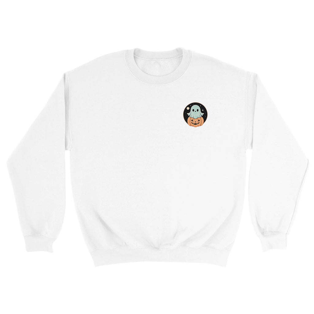 Ghost Pumpkin Retro Vice Edition Classic Unisex Crewneck Sweatshirt | Gildan® 18000 - DazeRoom