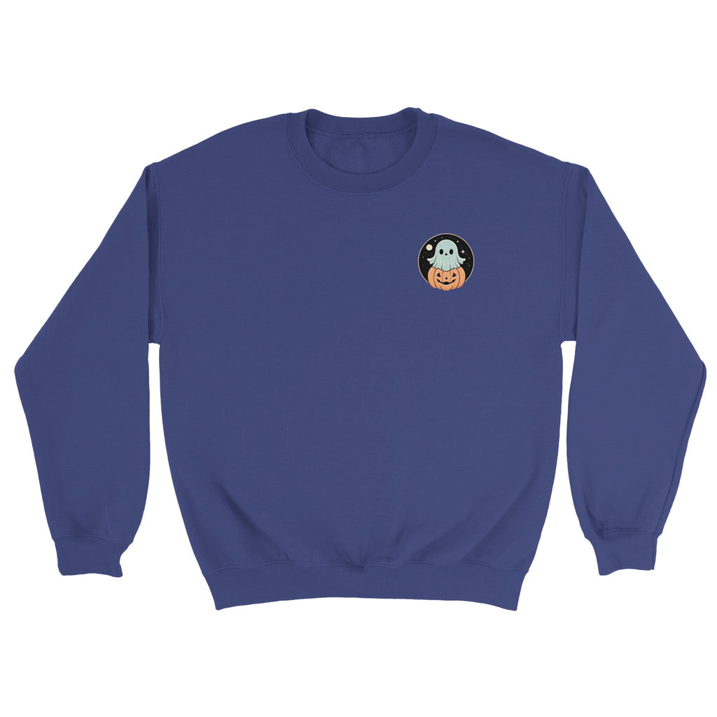 Ghost Pumpkin Retro Vice Edition Classic Unisex Crewneck Sweatshirt | Gildan® 18000 - DazeRoom