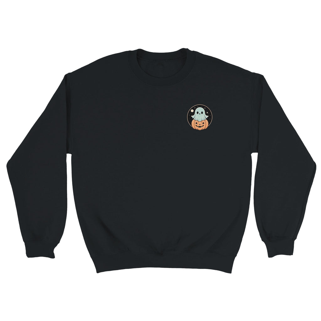 Ghost Pumpkin Retro Vice Edition Classic Unisex Crewneck Sweatshirt | Gildan® 18000 - DazeRoom