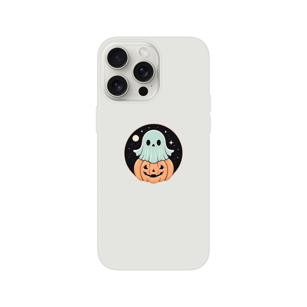 Ghost Pumpkin Retro Vice Edition Flexi case - DazeRoom