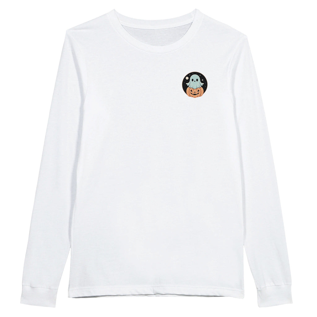 Ghost Pumpkin Retro Vice Edition Premium Unisex Long sleeve T-shirt - DazeRoom