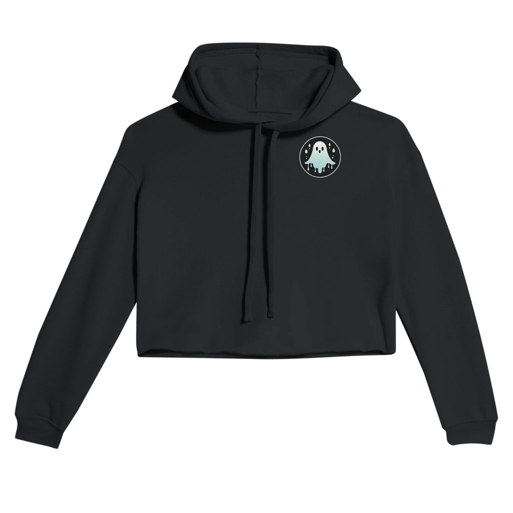 Ghost Rain Retro Vice Edition Women's Cropped Hoodie | Bella + Canvas 7502 - DazeRoom