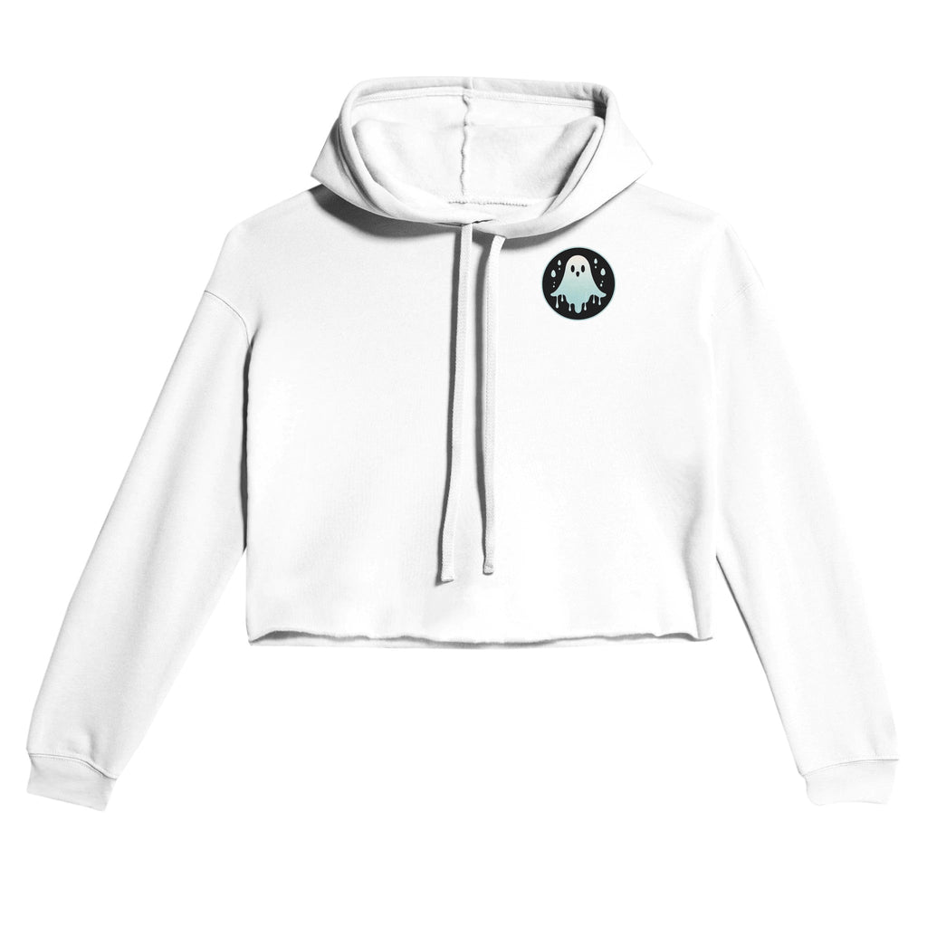 Ghost Rain Retro Vice Edition Women's Cropped Hoodie | Bella + Canvas 7502 - DazeRoom