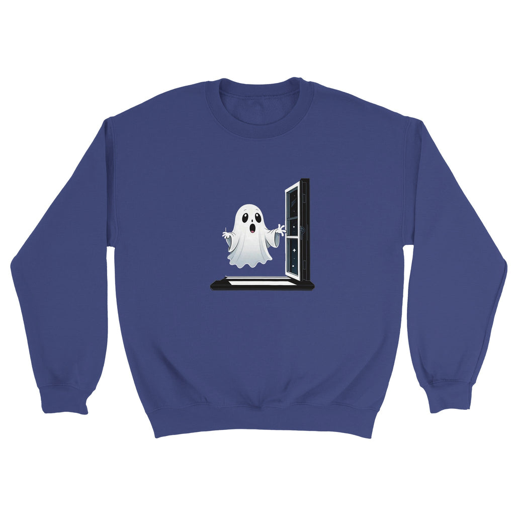 Ghost Window Haunt Classic Unisex Crewneck Sweatshirt - DazeRoom