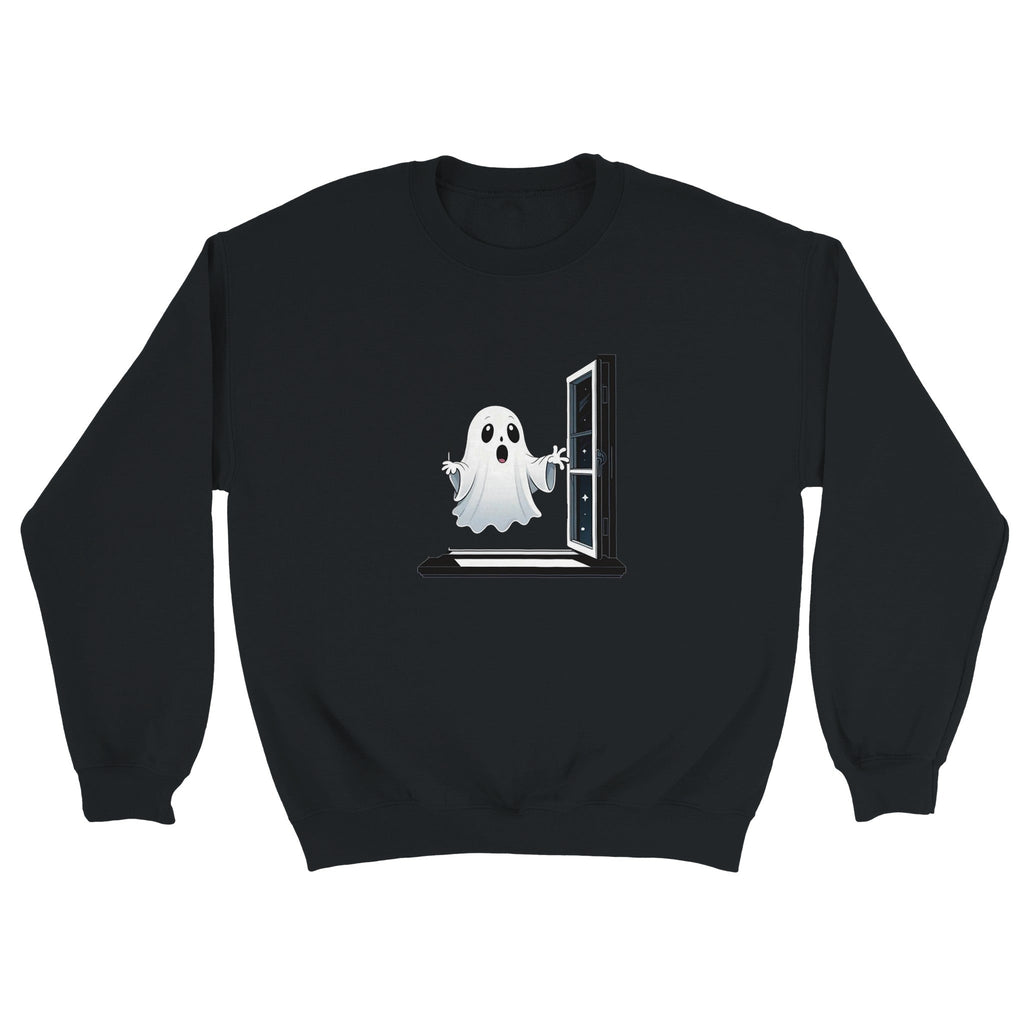 Ghost Window Haunt Classic Unisex Crewneck Sweatshirt - DazeRoom