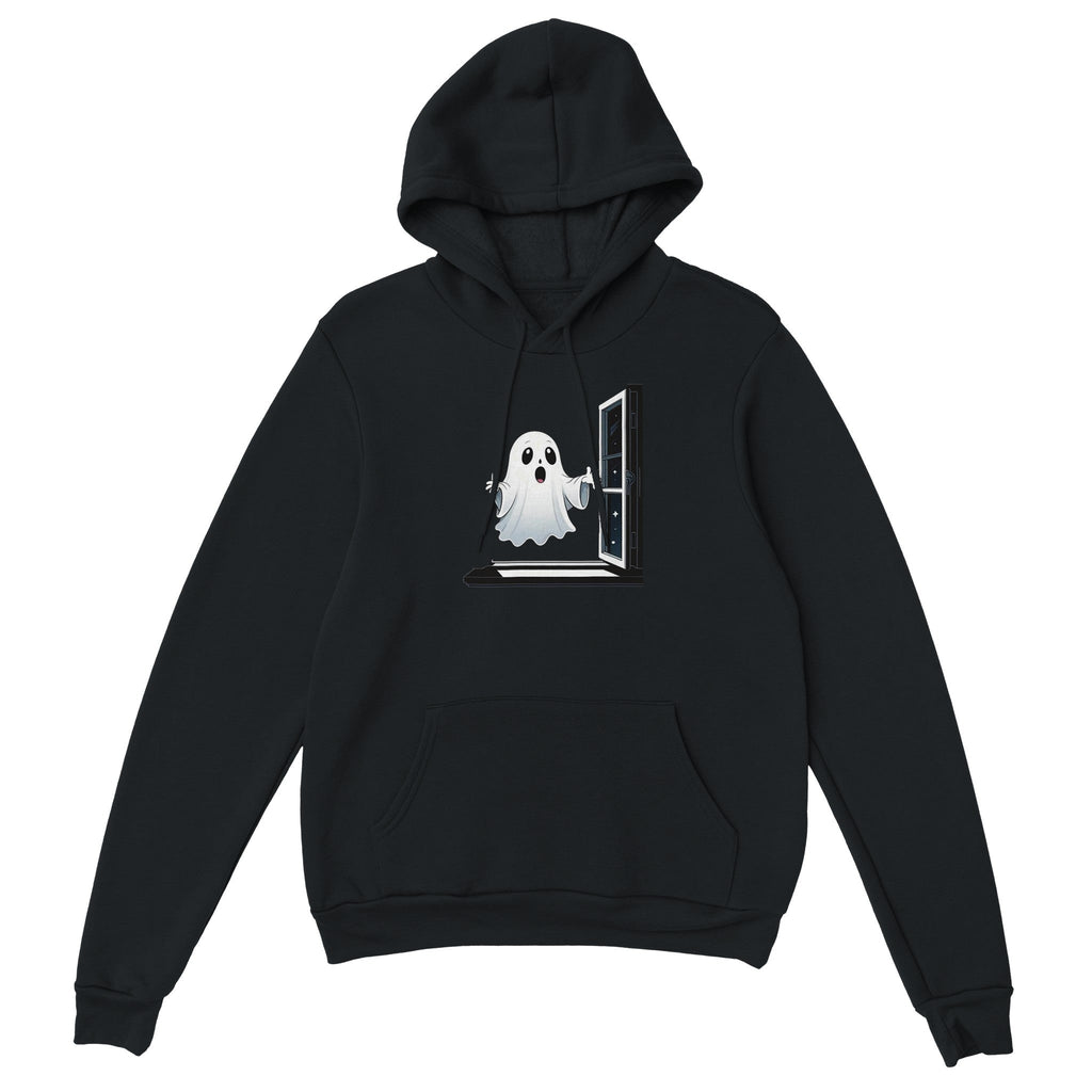 Ghost Window Haunt Classic Unisex Pullover Hoodie - DazeRoom