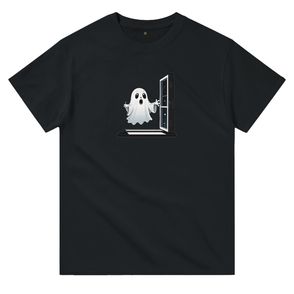 Ghost Window Haunt Heavyweight Unisex Crewneck T-shirt - DazeRoom