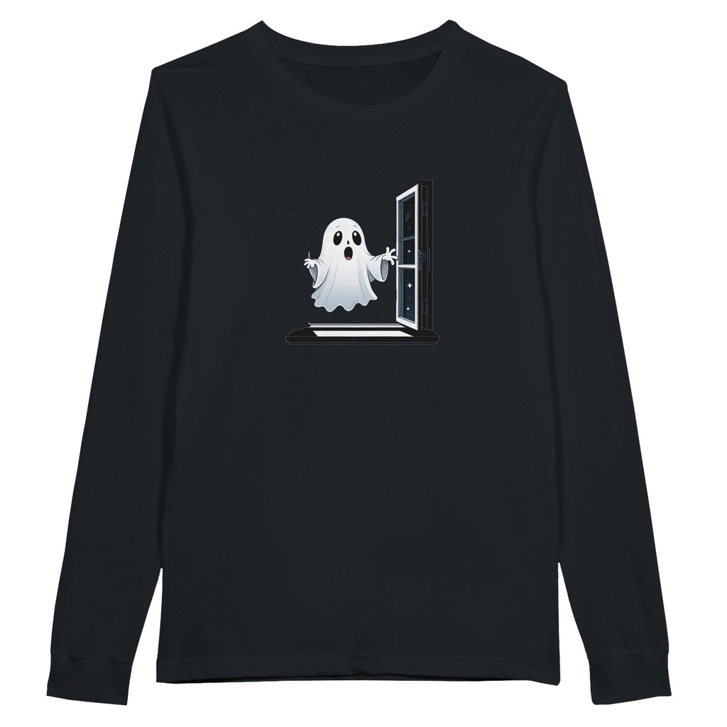 Ghost Window Haunt Premium Unisex Long sleeve T-shirt - DazeRoom