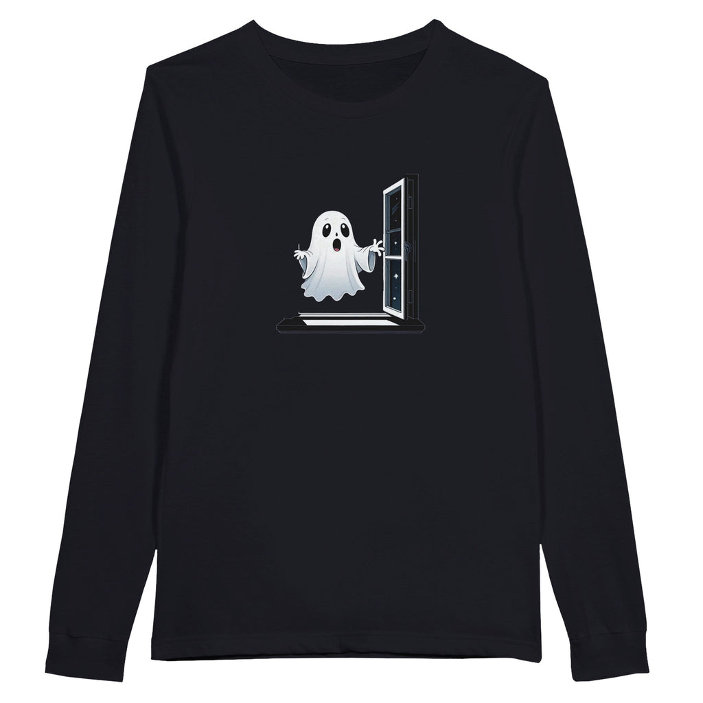 Ghost Window Haunt Premium Unisex Long sleeve T-shirt - DazeRoom