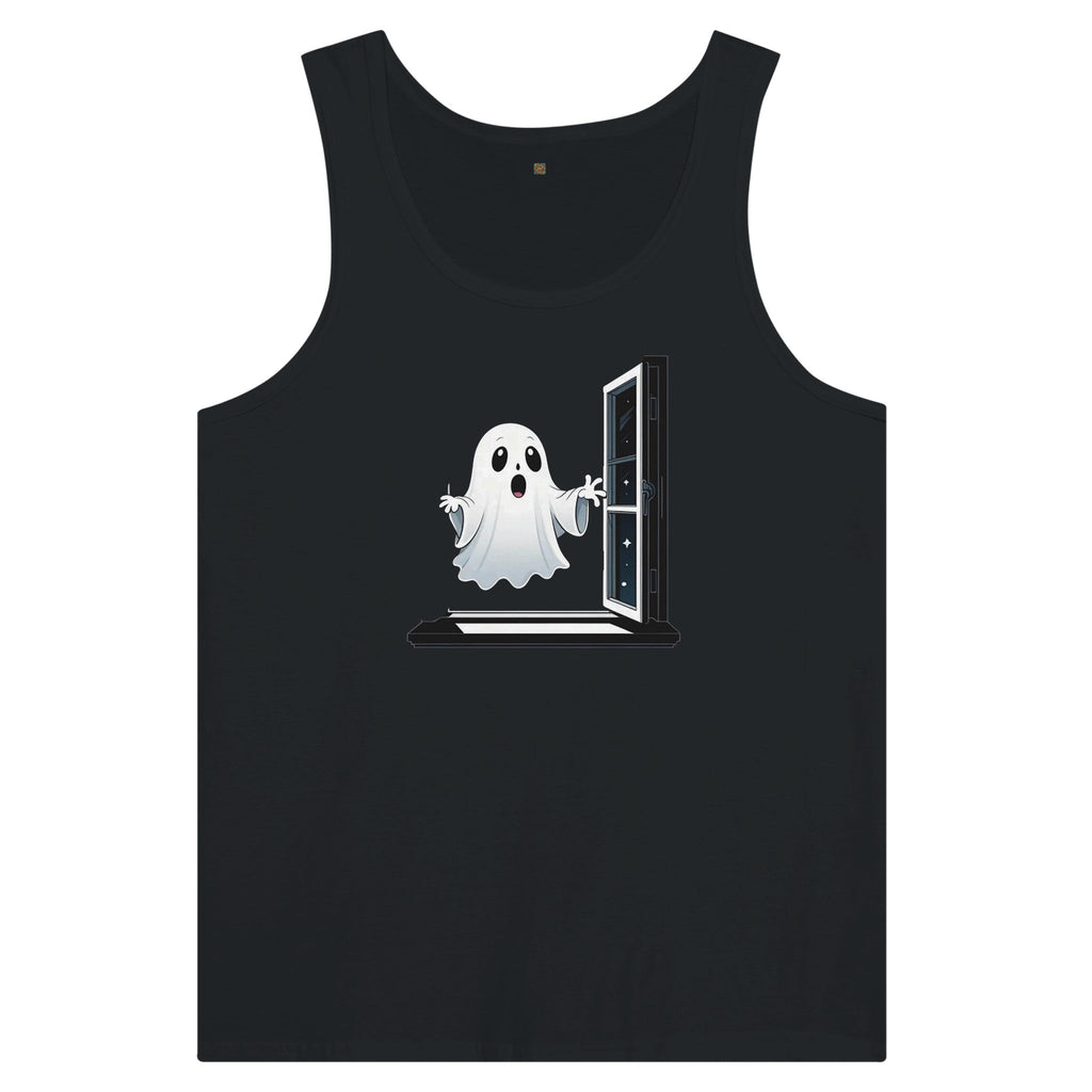 Ghost Window Haunt Premium Unisex Tank Top - DazeRoom