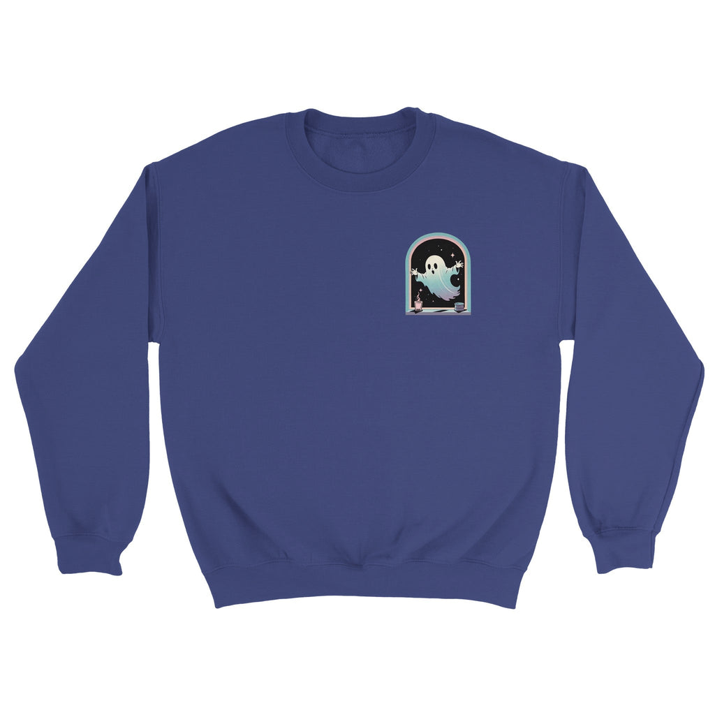 Ghost Window Haunt Retro Vice Edition Classic Unisex Crewneck Sweatshirt | Gildan® 18000 - DazeRoom