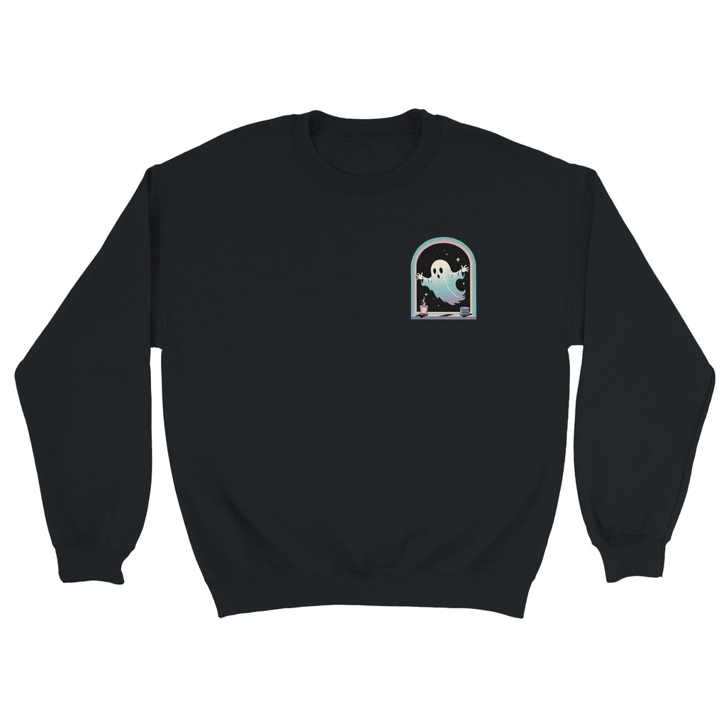 Ghost Window Haunt Retro Vice Edition Classic Unisex Crewneck Sweatshirt | Gildan® 18000 - DazeRoom