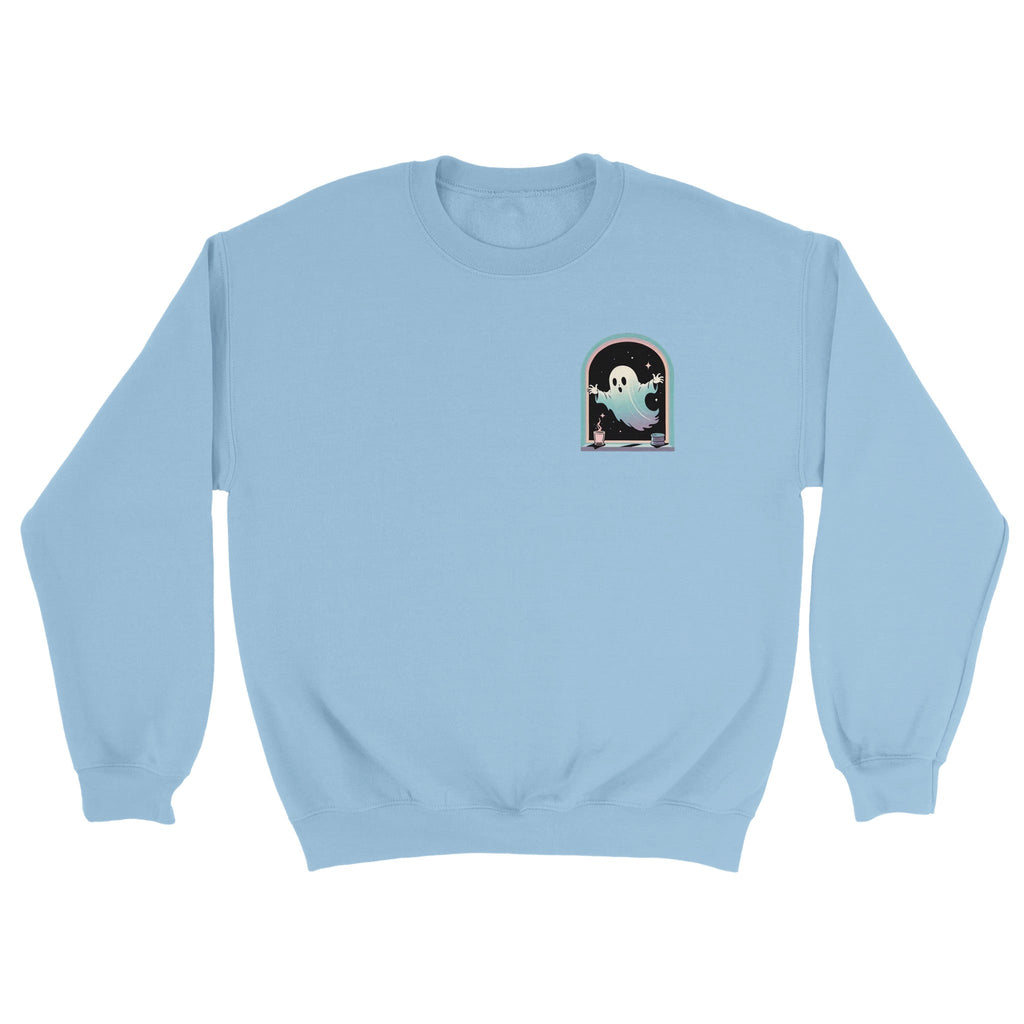 Ghost Window Haunt Retro Vice Edition Classic Unisex Crewneck Sweatshirt | Gildan® 18000 - DazeRoom