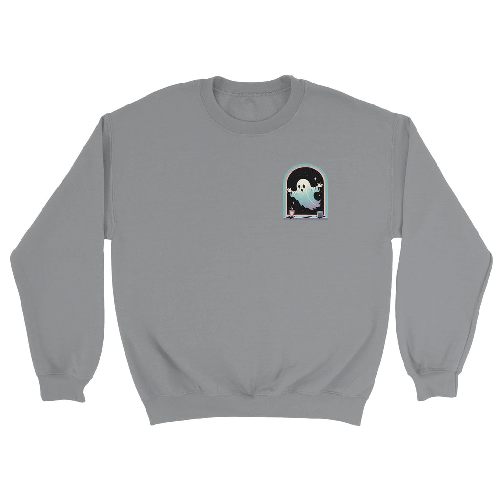 Ghost Window Haunt Retro Vice Edition Classic Unisex Crewneck Sweatshirt | Gildan® 18000 - DazeRoom