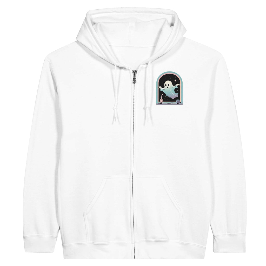 Ghost Window Haunt Retro Vice Edition Classic Unisex Zip Hoodie - DazeRoom