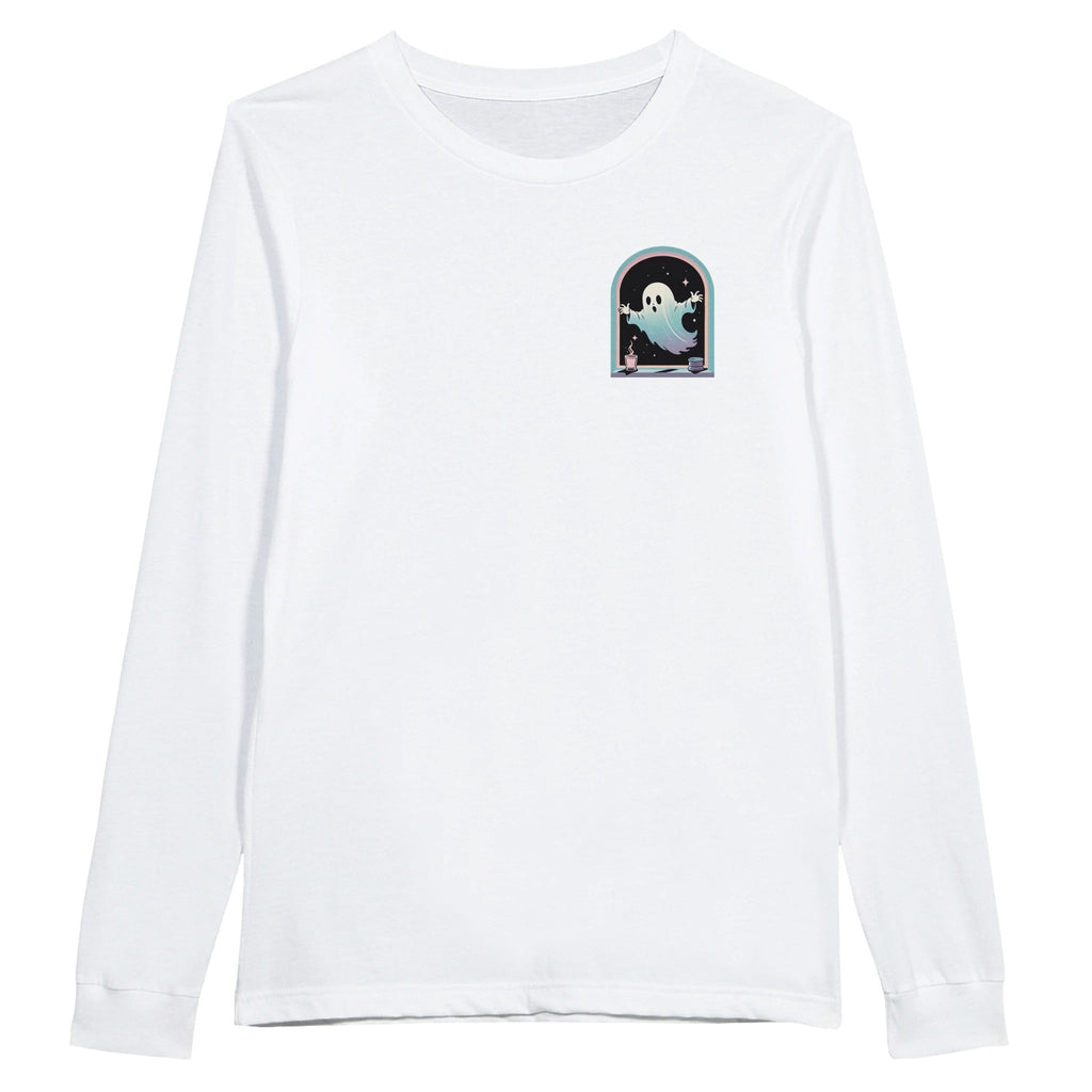 Ghost Window Haunt Retro Vice Edition Premium Unisex Longsleeve T-shirt - DazeRoom