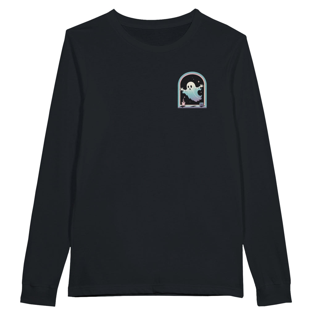 Ghost Window Haunt Retro Vice Edition Premium Unisex Longsleeve T-shirt - DazeRoom